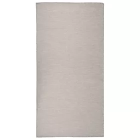   Világosszürke lapos szövésű kültéri szőnyeg 100 x 200 cm
