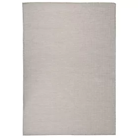   Világosszürke lapos szövésű kültéri szőnyeg 140 x 200 cm
