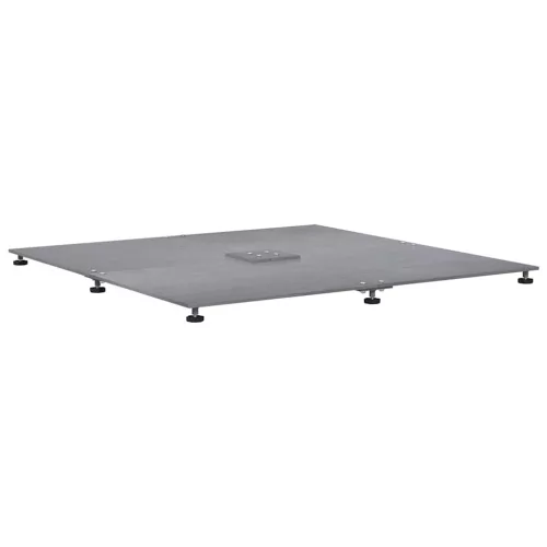 Napernyőtalp Sötétszürke fára emlékeztető 100 x 100 x 4 cm Acél
