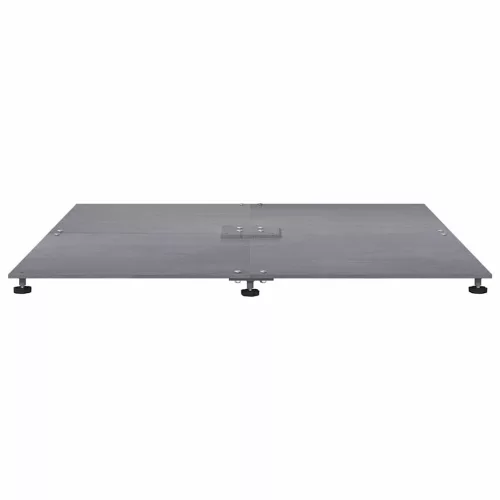 Napernyőtalp Sötétszürke fára emlékeztető 100 x 100 x 4 cm Acél