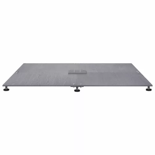 Napernyőtalp Sötétszürke fára emlékeztető 100 x 100 x 4 cm Acél