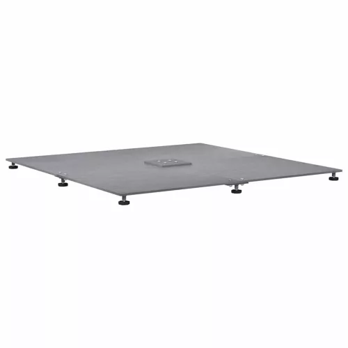 Napernyőtalp Sötétszürke fára emlékeztető 100 x 100 x 4 cm Acél