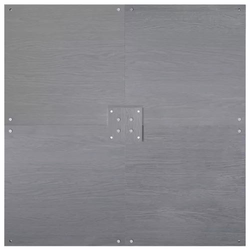 Napernyőtalp Sötétszürke fára emlékeztető 100 x 100 x 4 cm Acél