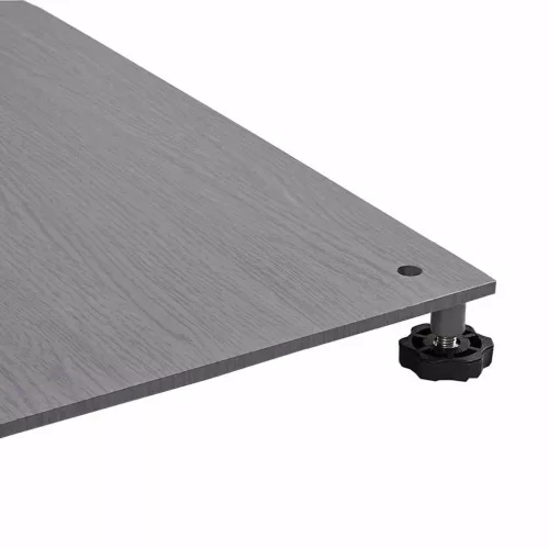 Napernyőtalp Sötétszürke fára emlékeztető 100 x 100 x 4 cm Acél
