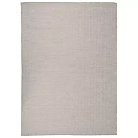   Világosszürke lapos szövésű kültéri szőnyeg 200 x 280 cm