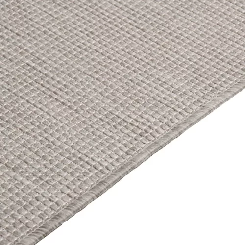 Világosszürke lapos szövésű kültéri szőnyeg 200 x 280 cm