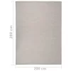Világosszürke lapos szövésű kültéri szőnyeg 200 x 280 cm