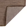 Barna lapos szövésű kültéri szőnyeg 140 x 200 cm