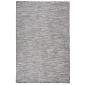 Barna-kék lapos szövésű kültéri szőnyeg 120 x 170 cm