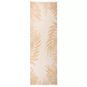   Levélmintás lapos szövésű kültéri szőnyeg 80 x 250 cm