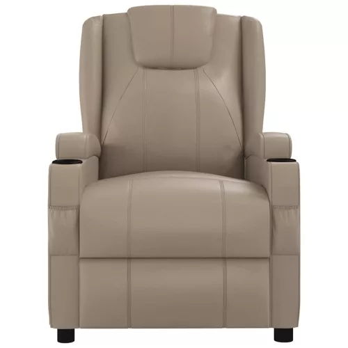 Kávészínű műbőr dönthető fotel