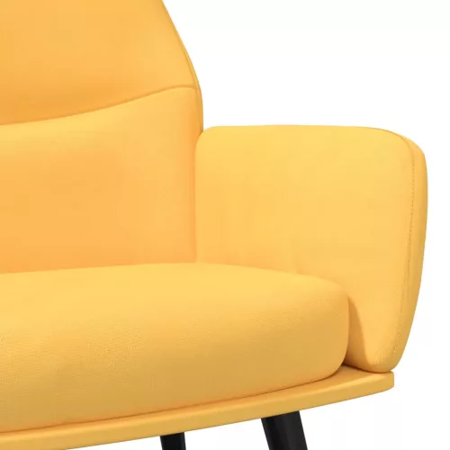 Mustársárga szövet pihenőfotel