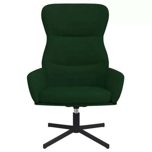 Sötétzöld bársony pihenőfotel