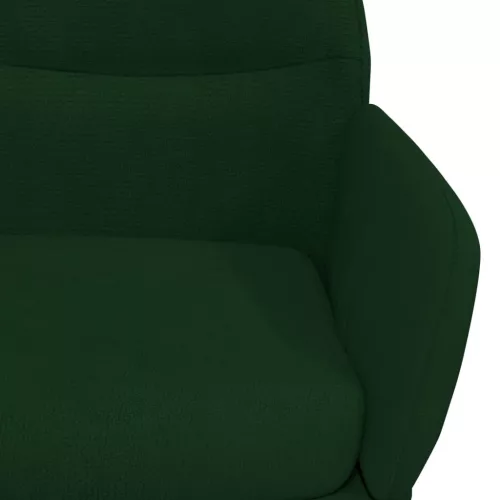 Sötétzöld bársony pihenőfotel
