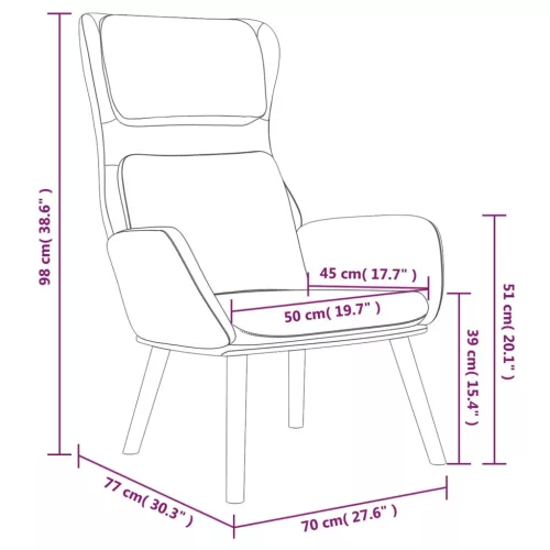 Sötétszürke bársony pihenőszék