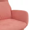 Rózsaszín bársony pihenőszék