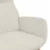 Krémfehér bársony pihenőfotel