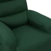 Sötétzöld szövet dönthető fotel
