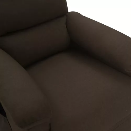 Sötétbarna szövet masszázsfotel