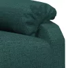 Sötétzöld szövet dönthető fotel