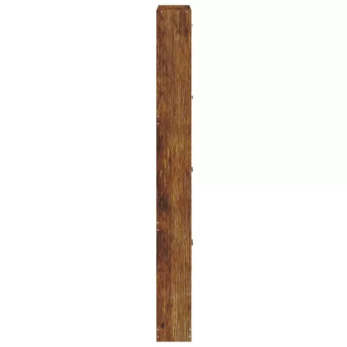 Füstös tölgy színű szerelt fa cipősszekrény 59x17x150 cm