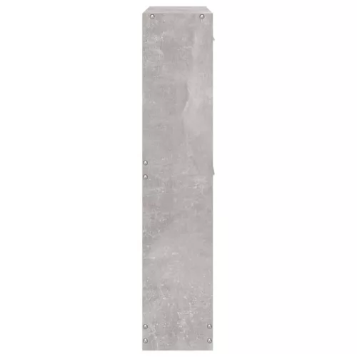 Betonszürke szerelt fa cipőszekrény 59 x 17 x 81 cm