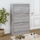 Szürke sonoma színű szerelt fa cipősszekrény 63x24x103 cm