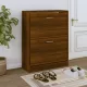 Barna tölgyszínű szerelt fa cipősszekrény 63x24x81 cm