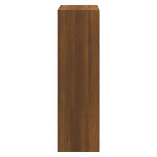 Barna tölgyszínű szerelt fa cipősszekrény 63x24x81 cm