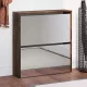 Füstös tölgy 2 szintes cipőszekrény tükörrel 63 x 17 x 67 cm