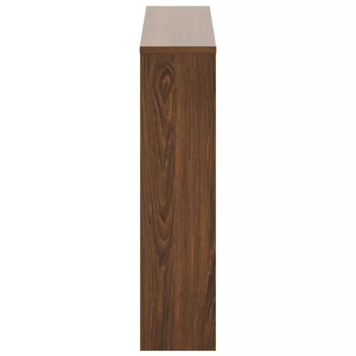 Barna tölgy 2 szintes cipőszekrény tükörrel 63 x 17 x 67 cm