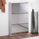 Betonszürke 3 szintes cipőszekrény tükörrel 63 x 17 x 102,5 cm