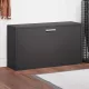 Fekete cipőpad 80 x 24 x 45 cm rétegelt fából