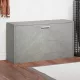 Betonszürke szerelt fa cipőtároló pad 80x24x45 cm
