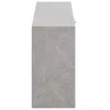 Betonszürke szerelt fa cipőtároló pad 80x24x45 cm