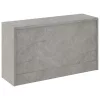 Betonszürke szerelt fa cipőtároló pad 80x24x45 cm