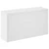 Magasfényű fehér cipőpad 80 x 24 x 45 cm rétegelt fa