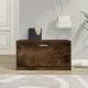 Füstös tölgy színű szerelt fa cipőtároló pad 80 x 24 x 45 cm