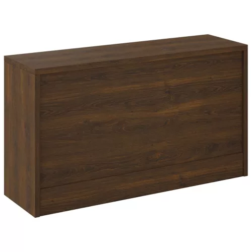 Barna tölgyszínű szerelt fa cipőtároló pad 80 x 24 x 45 cm
