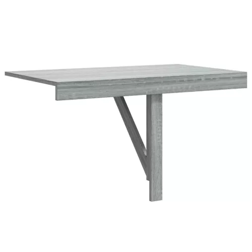 Szürke sonoma szerelt fa összecsukható fali asztal 100x60x56 cm