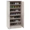 Betonszürke szerelt fa cipőszekrény 55 x 35 x 108 cm