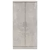 Betonszürke szerelt fa cipőszekrény 55 x 35 x 108 cm