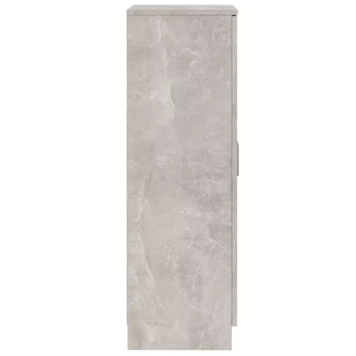 Betonszürke szerelt fa cipőszekrény 55 x 35 x 108 cm