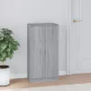 Szürke sonoma színű szerelt fa cipősszekrény 55 x 35 x 108 cm