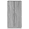 Szürke sonoma színű szerelt fa cipősszekrény 55 x 35 x 108 cm