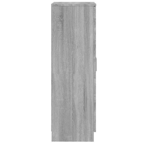 Szürke sonoma színű szerelt fa cipősszekrény 55 x 35 x 108 cm