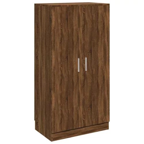 Barna tölgy színű szerelt fa cipősszekrény 55 x 35 x 108 cm