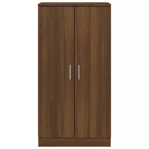 Barna tölgy színű szerelt fa cipősszekrény 55 x 35 x 108 cm