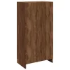 Barna tölgy színű szerelt fa cipősszekrény 55 x 35 x 108 cm