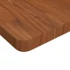 Sötétbarna kezelt tömör tölgyfa négyzet asztallap 50x50x4cm